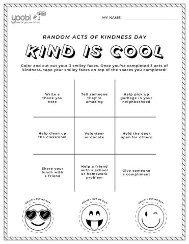 Random Acts of Kindness Day is, Sunday, February 17. Teachers and parents want to get your kids and students engaged? Test out our latest classroom activity sheet and share your stories
