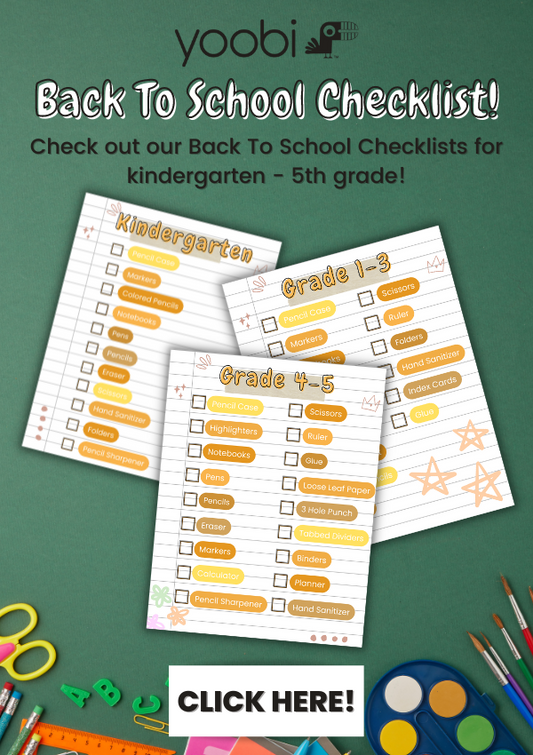 BACK-TO-SCHOOL CHECKLISTS!